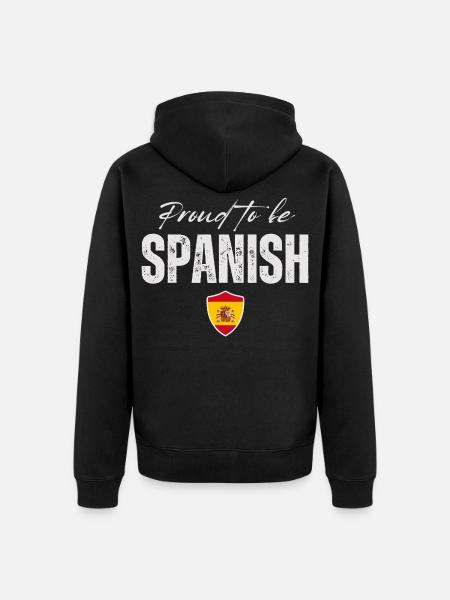 Spanish pride, I love Spain - Unisex Premium Organic Zip Hoodie - black
