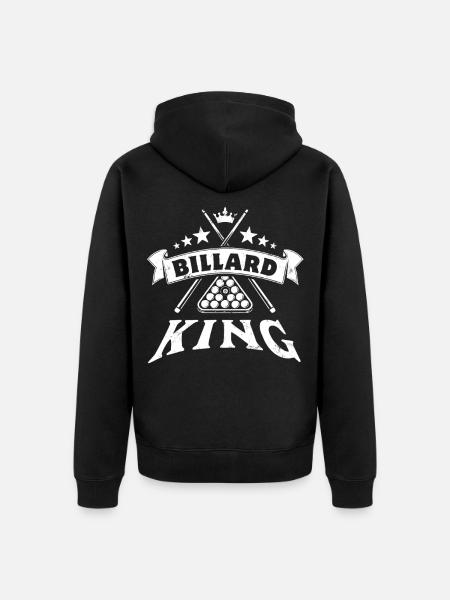 Eight Ball, Billardkugel, Billard King Geschenk - Unisex Premium Bio Zip Hoodie - Schwarz
