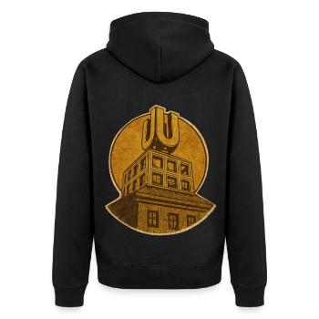 Dortmund U - Veste à capuche bio Premium Unisexe - noir - Dos - Nico (187cm)