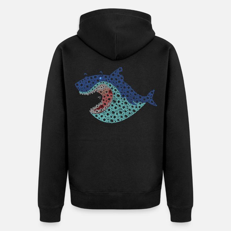 VSP Bubble Shark - Veste à capuche bio Premium Unisexe - noir