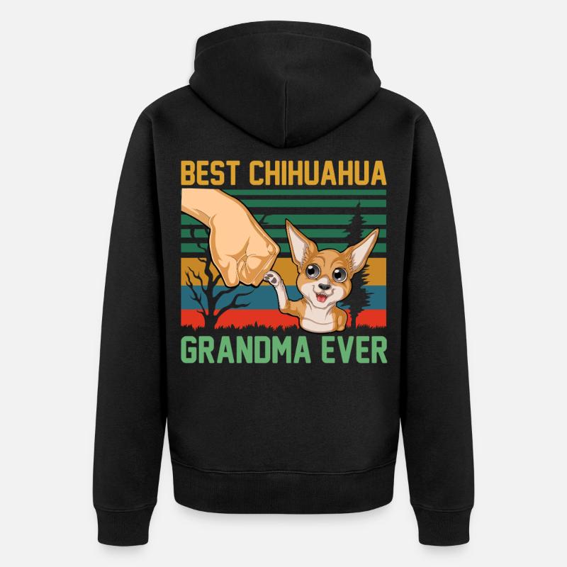 Chihuahua - Veste à capuche bio Premium Unisexe - noir