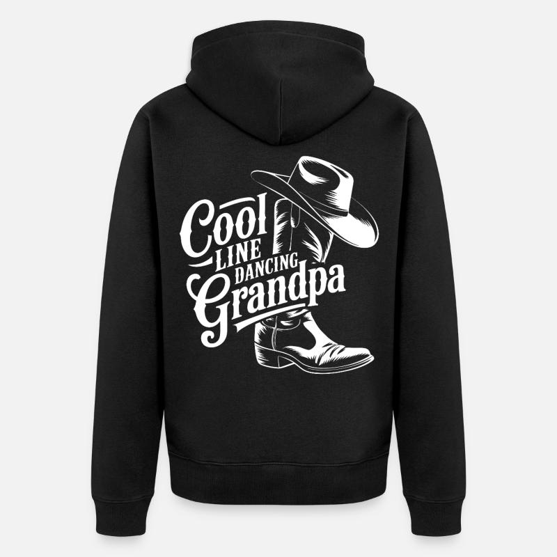 Conception de danse de grand-père cool - Veste à capuche bio Premium Unisexe - noir