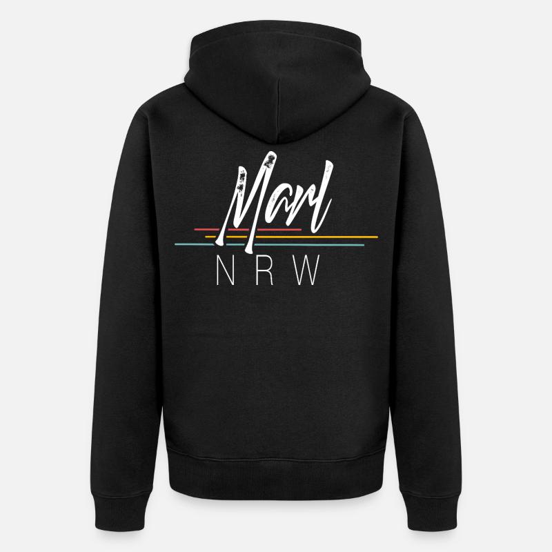 Marne - Veste à capuche bio Premium Unisexe - noir