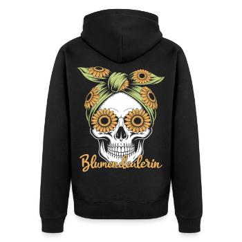 fleuriste - Veste à capuche bio Premium Unisexe - noir - Dos - Nico (187cm)