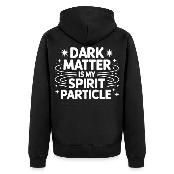 Astronomie-Planeten-Liebhaber-Design - Unisex Premium Bio Zip Hoodie - Schwarz - Hinten - Nico (187cm)