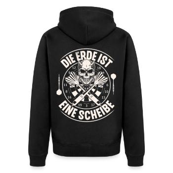 fléchettes - Veste à capuche bio Premium Unisexe - noir - Dos - Nico (187cm)