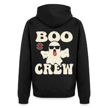 Sweat à capuche fantôme créatif - Veste à capuche bio Premium Unisexe - noir - Dos - Nico (187cm)