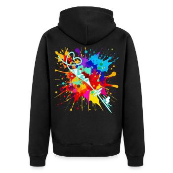 Ski - Veste à capuche bio Premium Unisexe - noir - Dos - Nico (187cm)