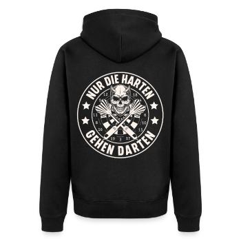 fléchettes - Veste à capuche bio Premium Unisexe - noir - Dos - Nico (187cm)