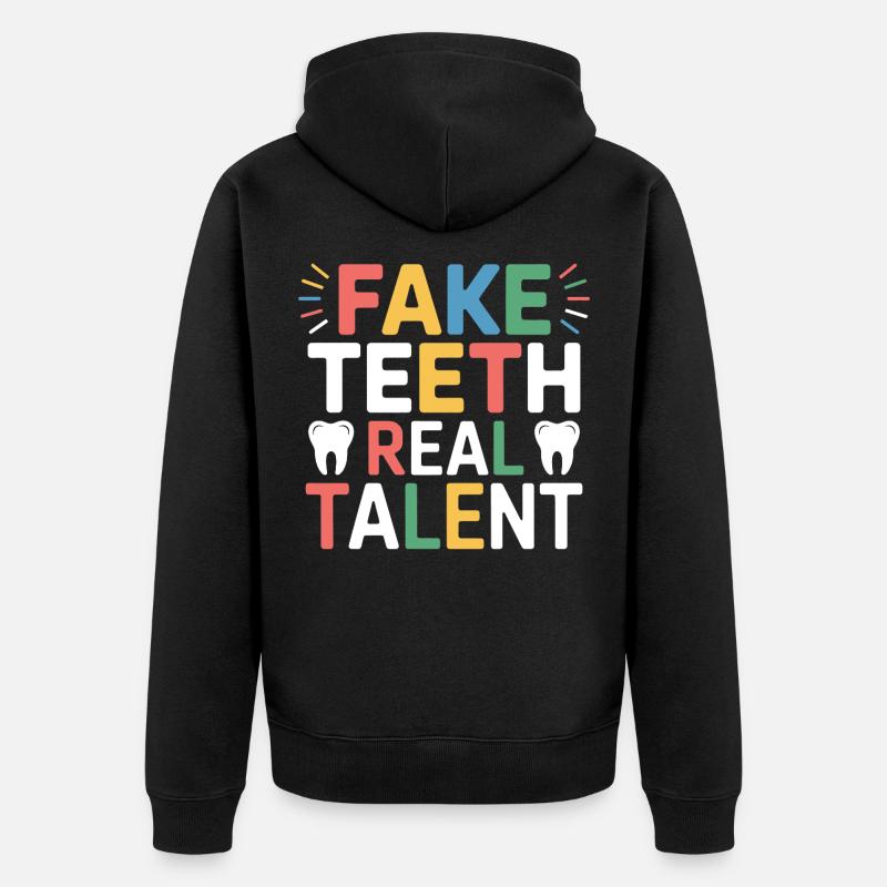 Technicien de pont dentaire Art - Veste à capuche bio Premium Unisexe - noir