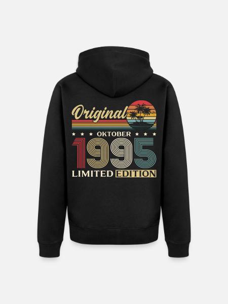 30. Geburtstag Original Oktober Jahrgang 1995 - Ekologisk premiumluvjack unisex - svart