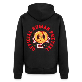 Kontorsionist Kontorsion Bretzel Humain Officiel - Veste à capuche bio Premium Unisexe - noir - Dos - Nico (187cm)