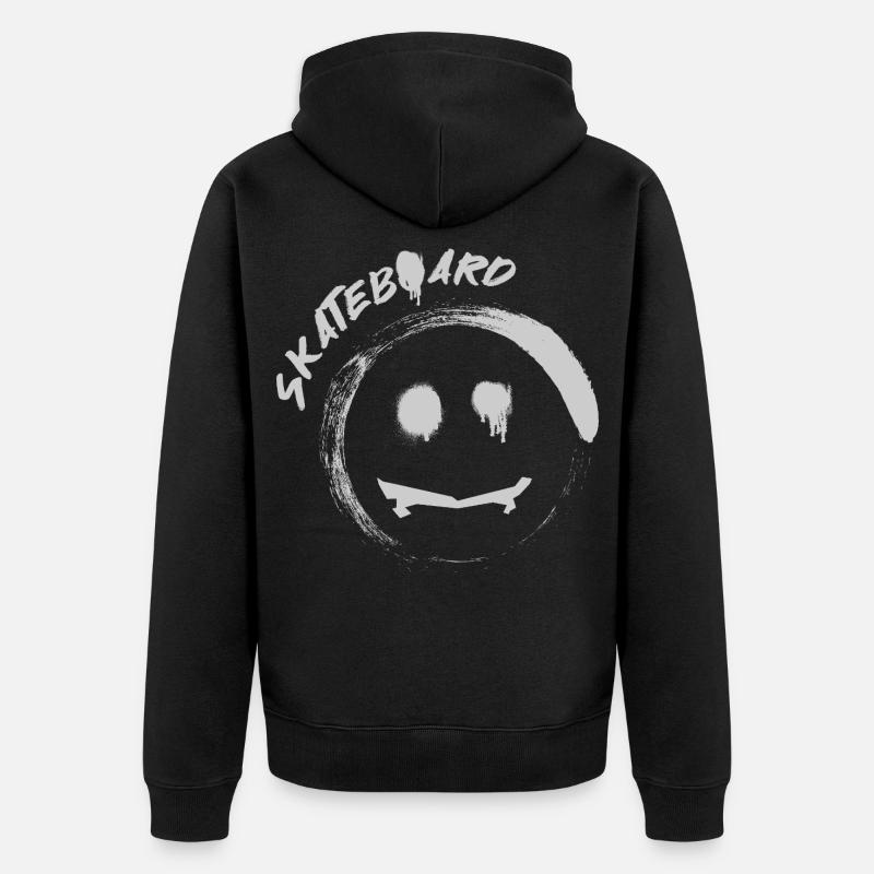 Skateboard - Veste à capuche bio Premium Unisexe - noir
