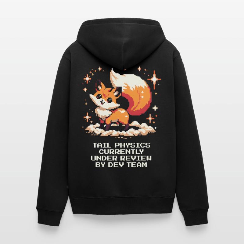 Schwanzphysik wird geprüft | Fuchs, Dev-Team Unisex Premium Bio Zip Hoodie