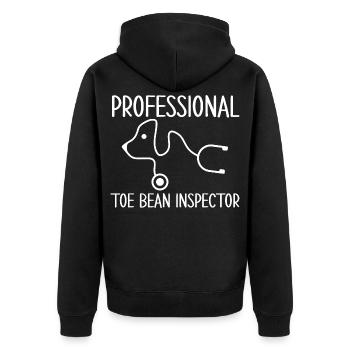 Professionnel Teenboneninspecteur - Dierenarts - Veste à capuche bio Premium Unisexe - noir - Dos - Nico (187cm)
