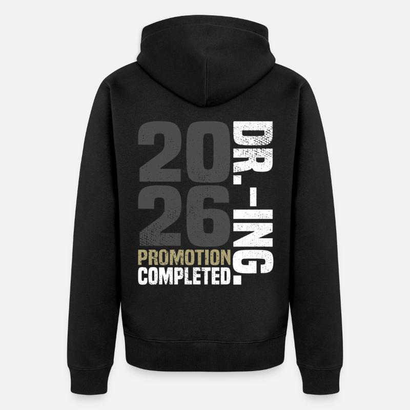 Dr. Ing. Promotion terminée - Veste à capuche bio Premium Unisexe - noir