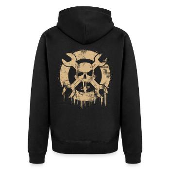 Crâne de tournevis - Veste à capuche bio Premium Unisexe - noir - Dos - Nico (187cm)