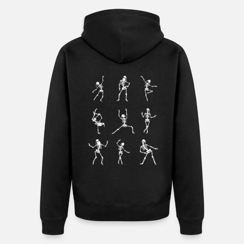 Silhouettes de danse dynamiques - Veste à capuche bio Premium Unisexe - noir