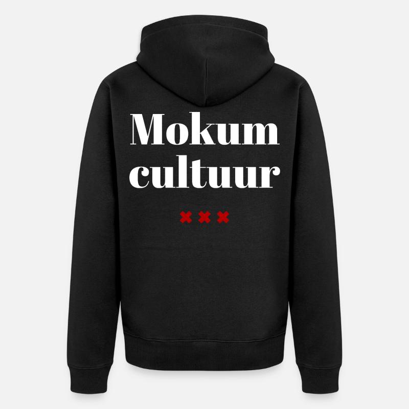 Mokum Culture par Geteisem - Veste à capuche bio Premium Unisexe - noir