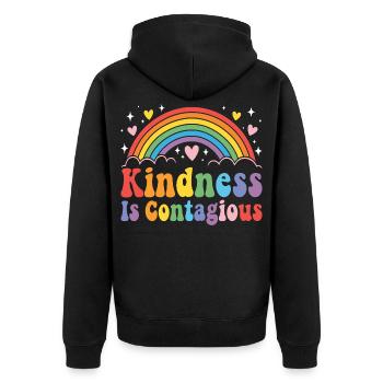 Kindness Emotional Learning Teacher SEL - Veste à capuche bio Premium Unisexe - noir - Dos - Nico (187cm)