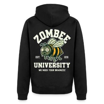 Université Zombee - Veste à capuche bio Premium Unisexe - noir - Dos - Nico (187cm)
