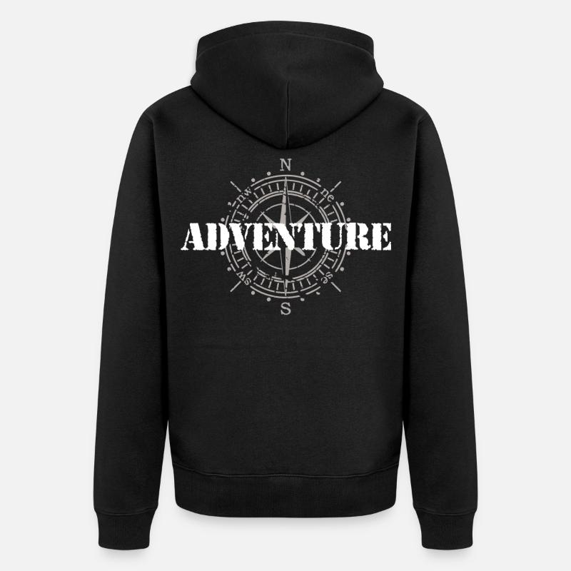 Aventure - Veste à capuche bio Premium Unisexe - noir