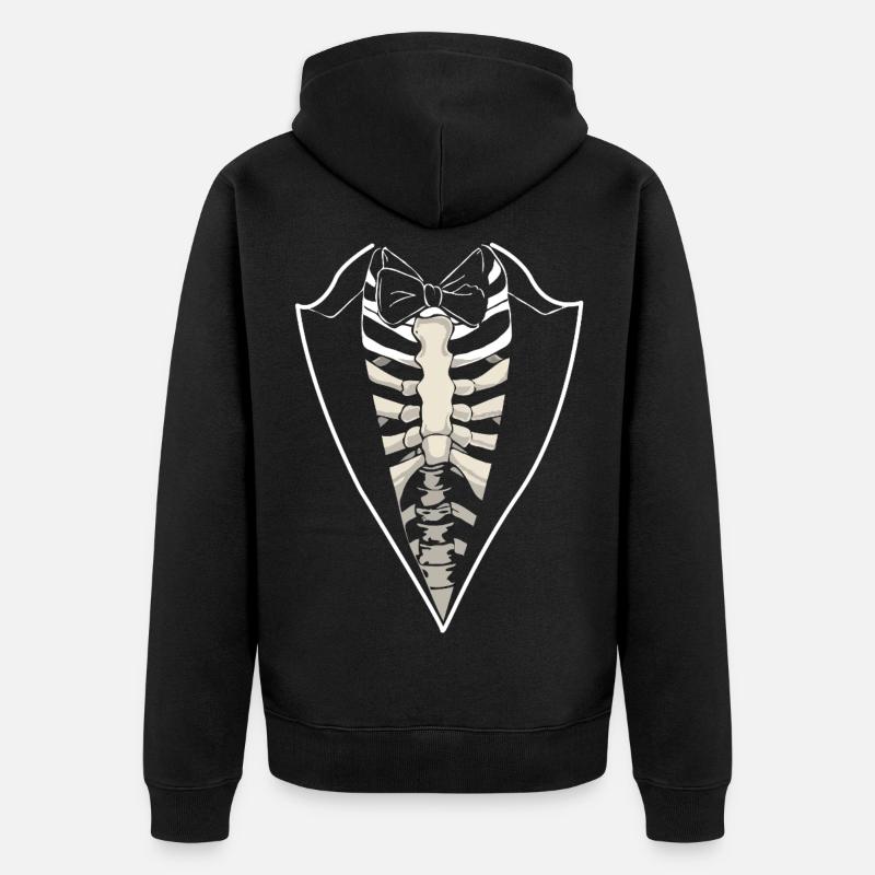 Costume Squelette Tuxedo - Veste à capuche bio Premium Unisexe - noir
