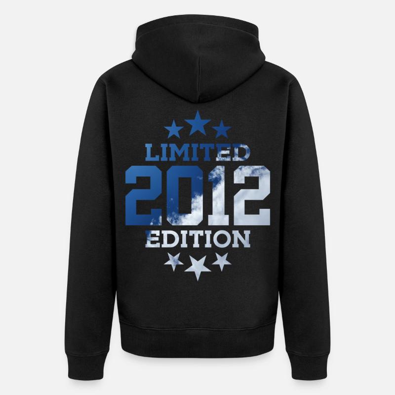 ÉDITION LIMITÉE 2012 14E ANNIVERSAIRE - Veste à capuche bio Premium Unisexe - noir