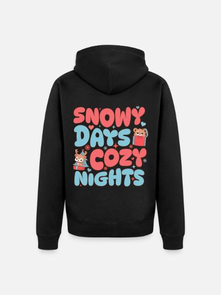 Reindeer Outfit Perfect Gift Idea - Unisex Premium Organic Zip Hoodie - black