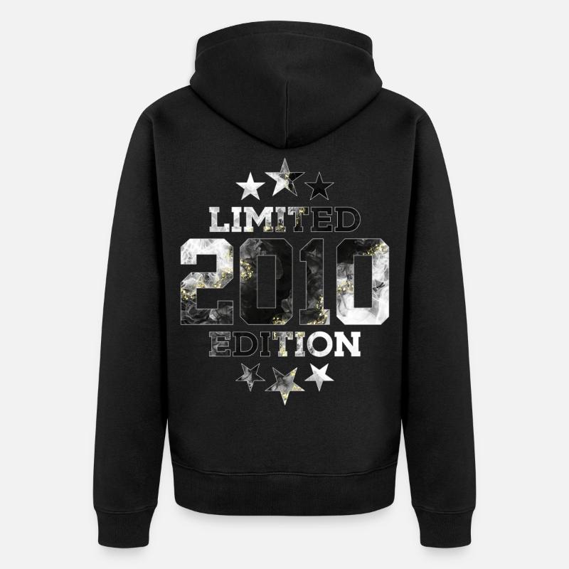 ÉDITION LIMITÉE 2010 16E ANNIVERSAIRE - Veste à capuche bio Premium Unisexe - noir