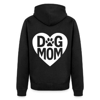 maman chien - Veste à capuche bio Premium Unisexe - noir - Dos - Nico (187cm)