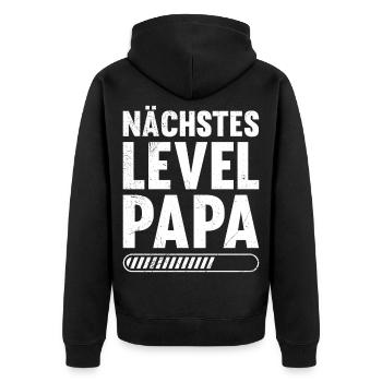 Gamer NEXT LEVEL DAD Drôle - Veste à capuche bio Premium Unisexe - noir - Dos - Nico (187cm)