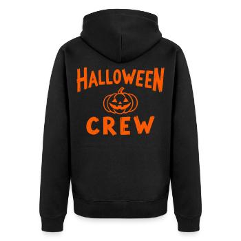 Équipe d’Halloween Pumpkin Head Troop - Veste à capuche bio Premium Unisexe - noir - Dos - Nico (187cm)