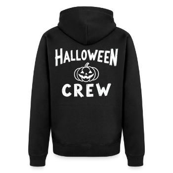 Équipe d’Halloween Pumpkin Head Troop - Veste à capuche bio Premium Unisexe - noir - Dos - Nico (187cm)
