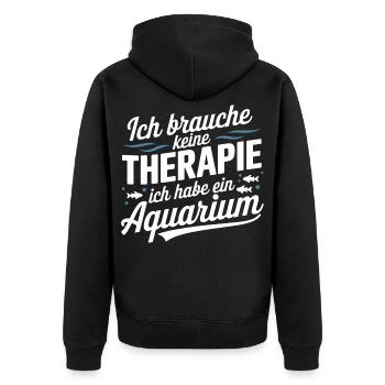Aquarium Poisson Verseau Poisson Ornemental Éventail - Veste à capuche bio Premium Unisexe - noir - Dos - Nico (187cm)