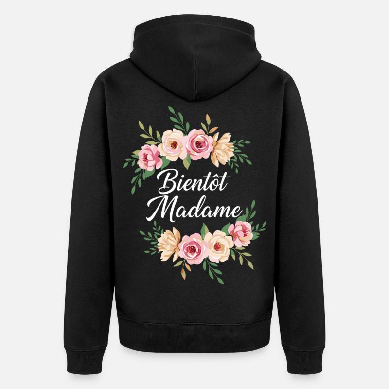 Madame Mariage EVJF Future Mariée - Veste à capuche bio Premium Unisexe - noir