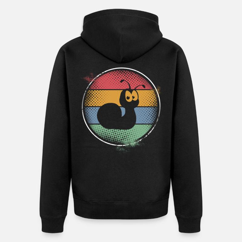escargot - Veste à capuche bio Premium Unisexe - noir