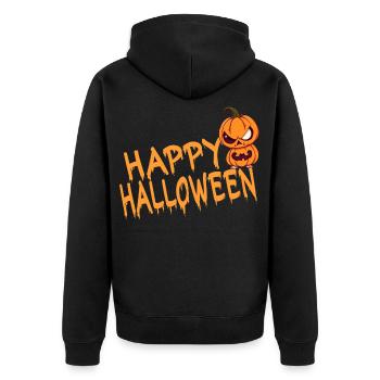 Joyeux halloween - Veste à capuche bio Premium Unisexe - noir - Dos - Nico (187cm)