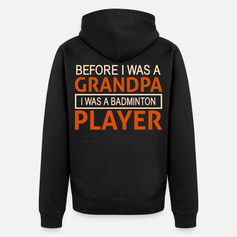 Badminton Papi - Veste à capuche bio Premium Unisexe - noir