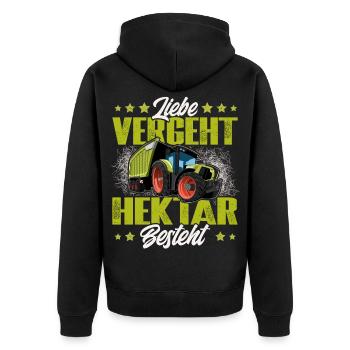 Cultivateur - Veste à capuche bio Premium Unisexe - noir - Dos - Nico (187cm)