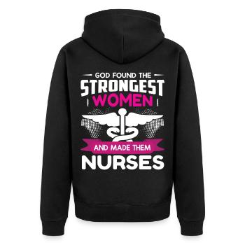 infirmier - Veste à capuche bio Premium Unisexe - noir - Dos - Nico (187cm)