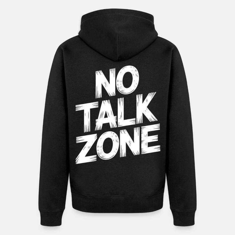 Zone d’interdiction de parler - Veste à capuche bio Premium Unisexe - noir