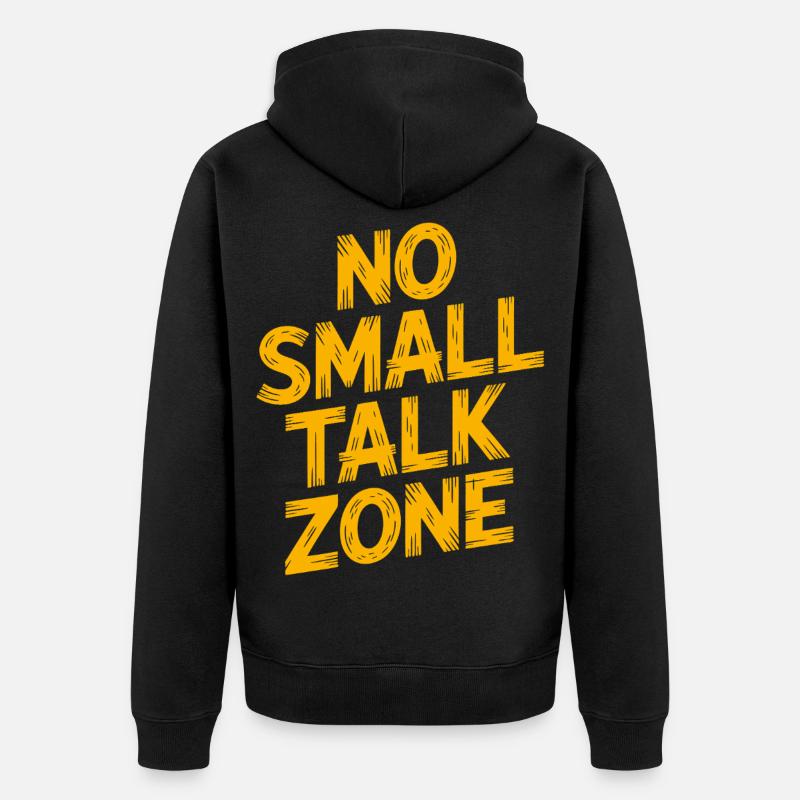 Pas de zone de bavardage - Veste à capuche bio Premium Unisexe - noir