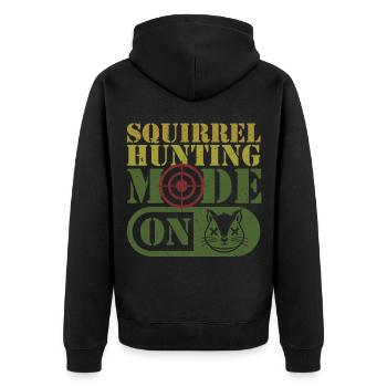 Chasseur d’écureuils Rat arboricole - Veste à capuche bio Premium Unisexe - noir - Dos - Nico (187cm)