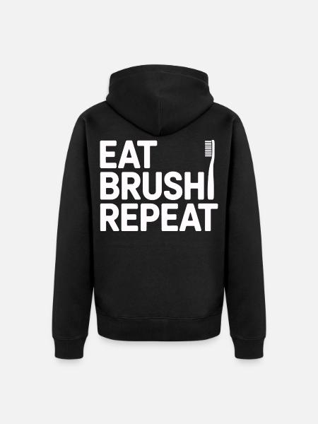 Zahnarztpraxis Mundgesundheit Design - Unisex Premium Bio Zip Hoodie - Schwarz