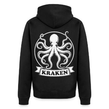 Kraken Krake Tintenfisch Octopus - Veste à capuche bio Premium Unisexe - noir - Dos - Nico (187cm)