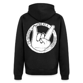 Fans de Concerts Idée Cadeau Musique Style Vintage - Veste à capuche bio Premium Unisexe - noir - Dos - Nico (187cm)