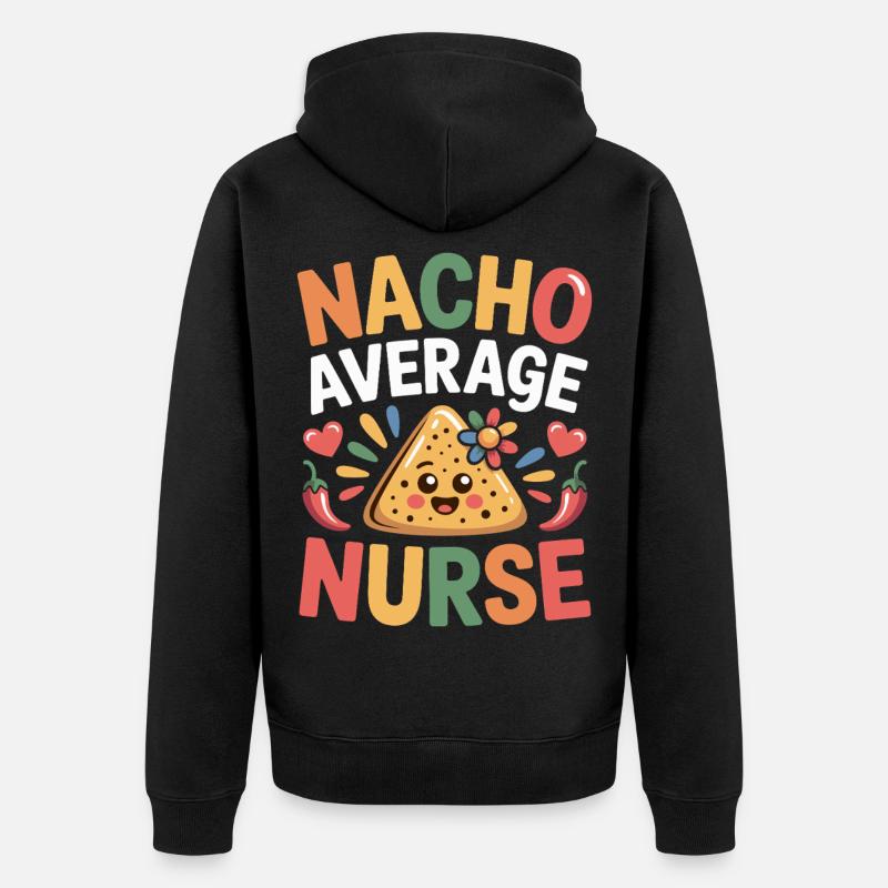 Krankenschwester Tortilla Mexiko - Unisex Premium Bio Zip Hoodie - Schwarz