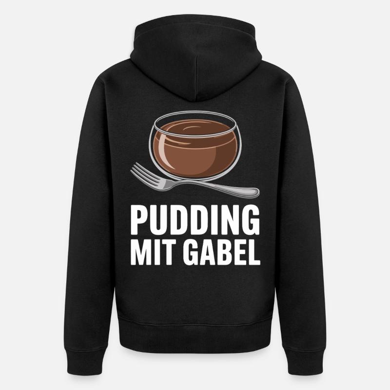 Pudding à la fourchette - Veste à capuche bio Premium Unisexe - noir