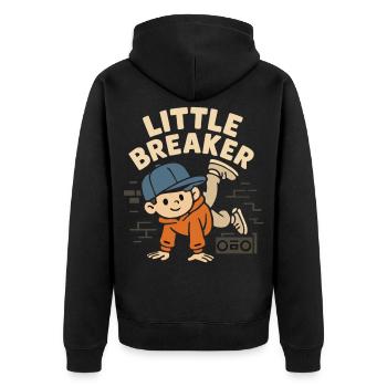 Little Breaker Danse Hip-Hop Enfants - Veste à capuche bio Premium Unisexe - noir - Dos - Nico (187cm)